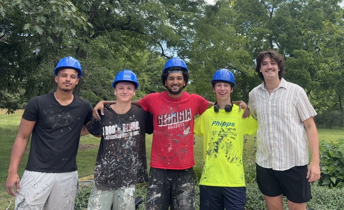 Tate Geer and the painting crew